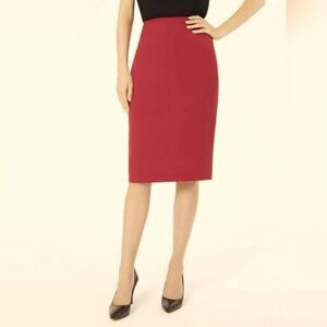 Kasper Size 8 Petite Back-Slit Polyester Skirt‎